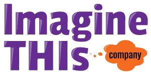 Imagine This Company Logo White Outline