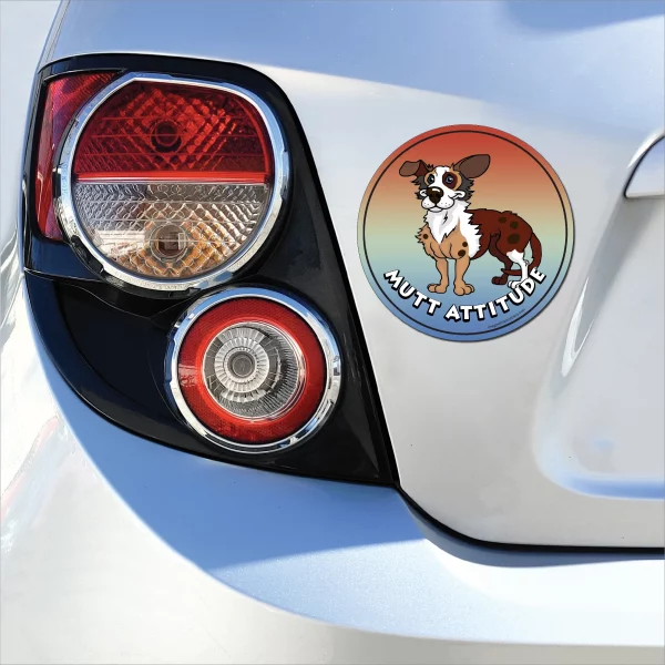 Mutt Attitude Circle Magnet - Image 3
