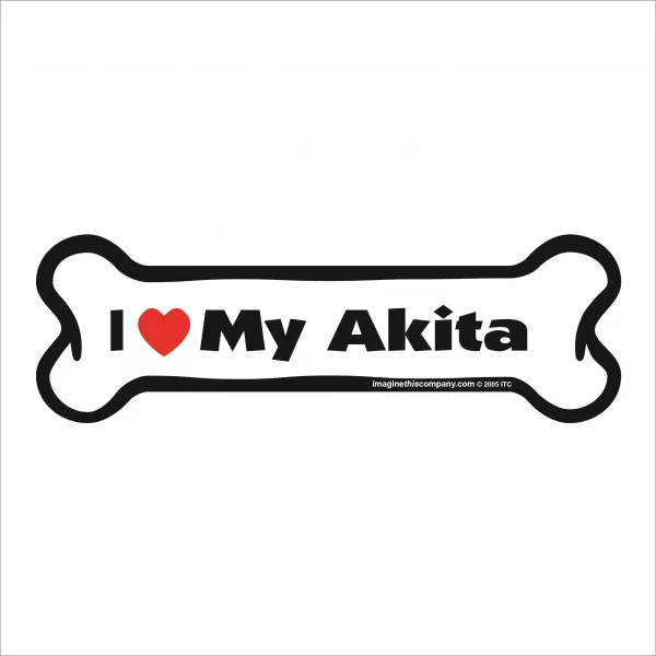 akita bone magnet
