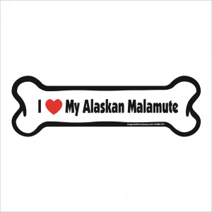 alaskan malamute bone magnet