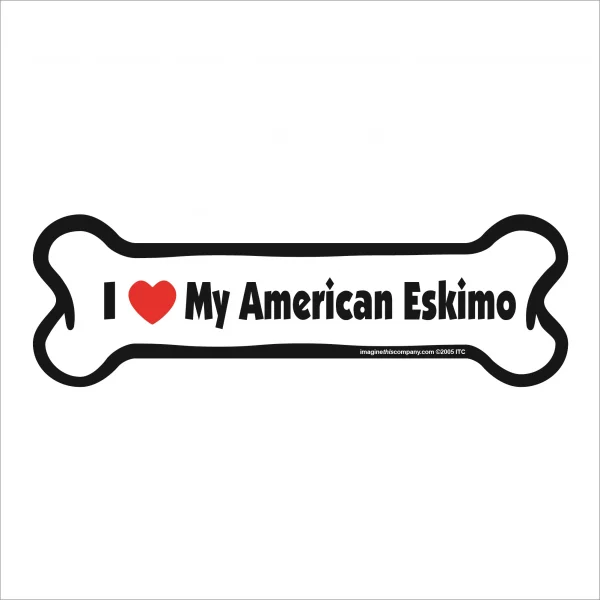 american eskimo bone magnet