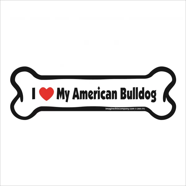 american bulldog bone magnet