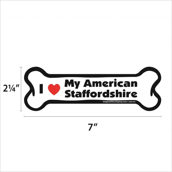 American Staffordshire Bone Magnet - Image 2
