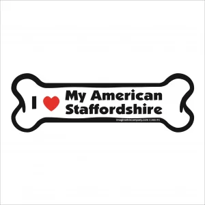 american staffordshire bone magnet