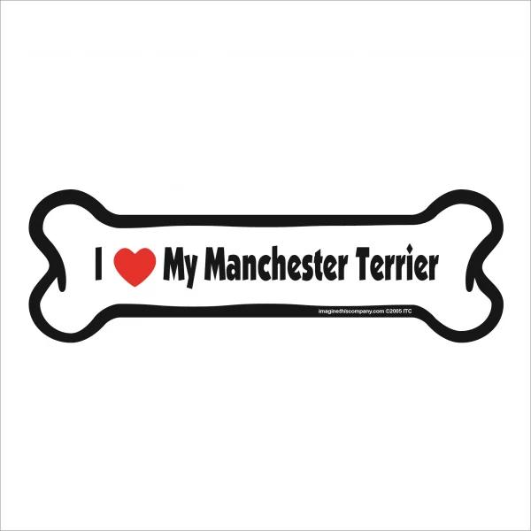 manchester terrier bone magnet
