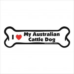 australian cattle dog bone magnet