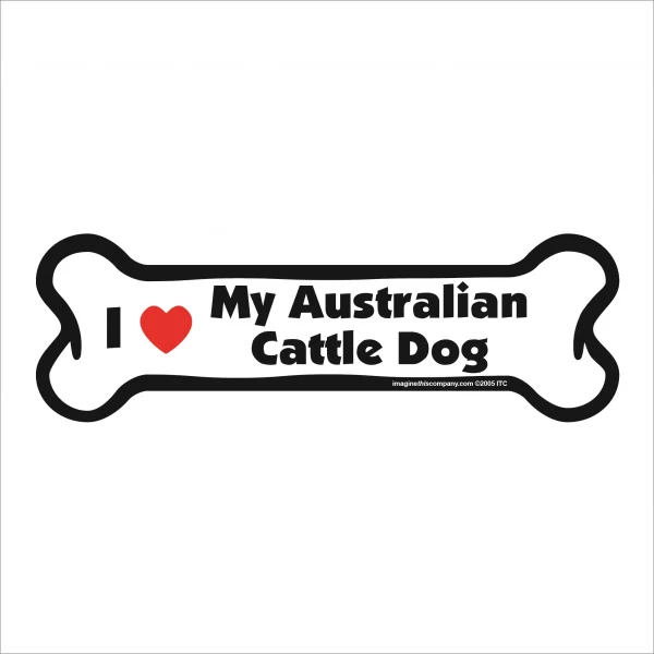 australian cattle dog bone magnet