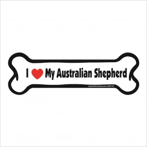 australian shepherd bone magnet