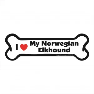 norwegian elkhound bone magnet