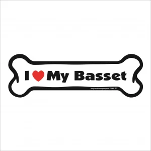 basset bone magnet