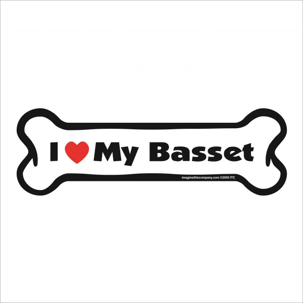 basset bone magnet