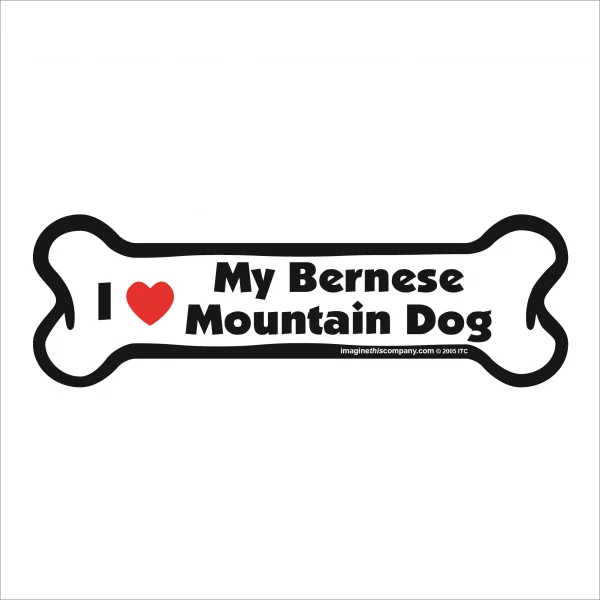 bernese mountain dog bone magnet