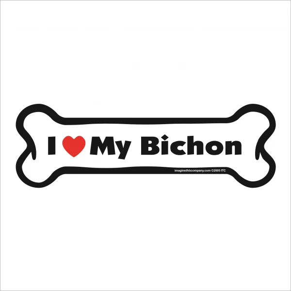 bichon bone magnet