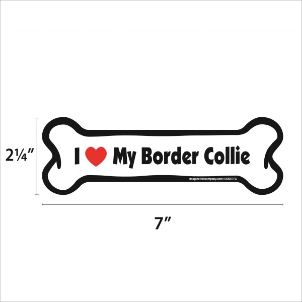 Border Collie Bone Magnet - Image 2