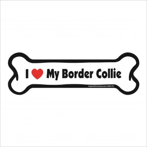 border collie bone magnet