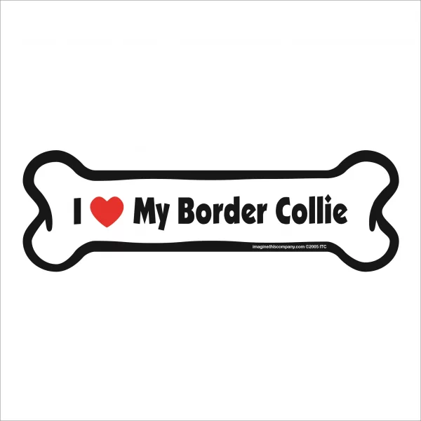 border collie bone magnet