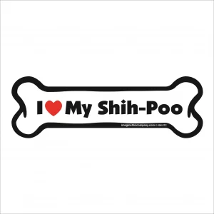 shih-poo bone magnet