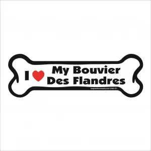 bouvier des flandres bone magnet
