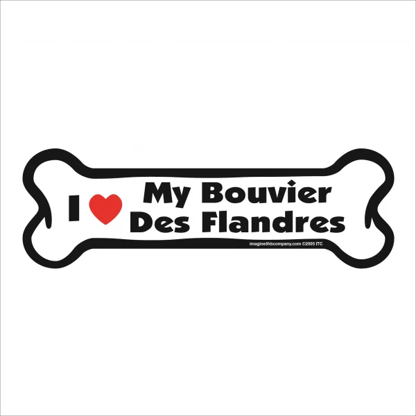 bouvier des flandres bone magnet