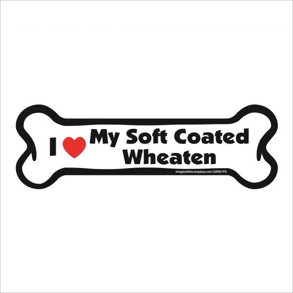 soft coated wheaten bone magnet