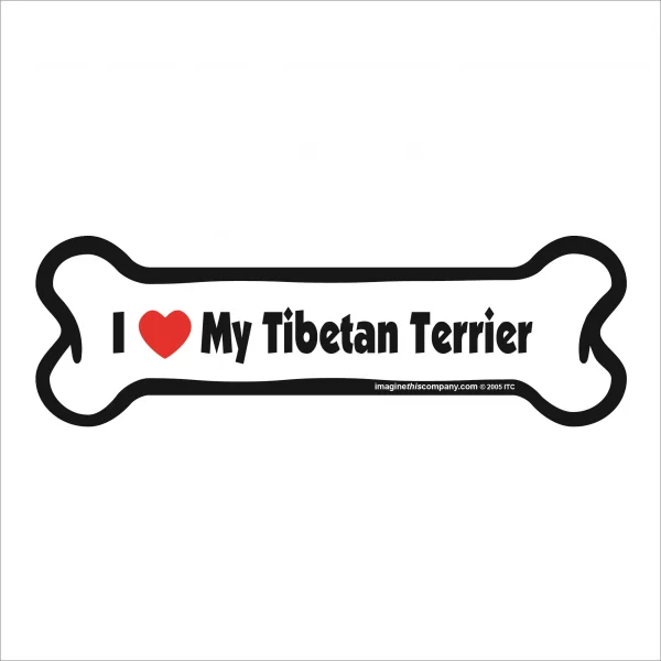 tibetan terrier bone magnet