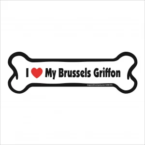 brussels griffon bone magnet