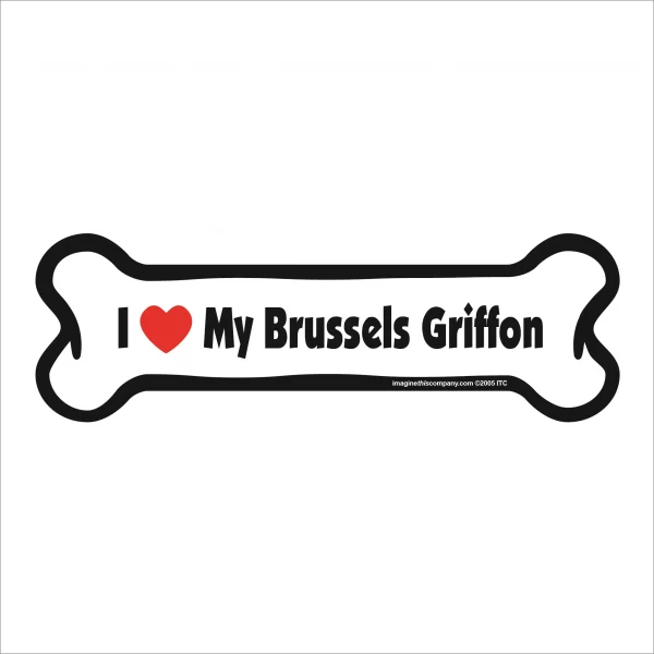 brussels griffon bone magnet