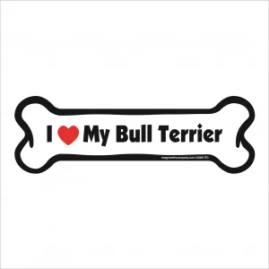 bull terrier bone magnet