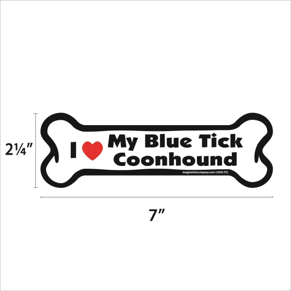 Blue Tick Coonhound Bone Magnet - Image 2