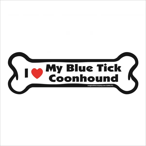 blue tick coonhound bone magnet