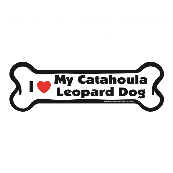 catahoula leopard dog bone magnet