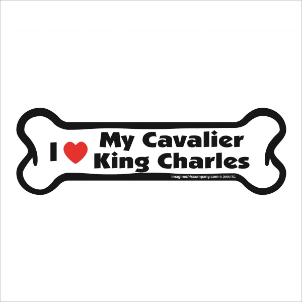 cavalier king charles bone magnet