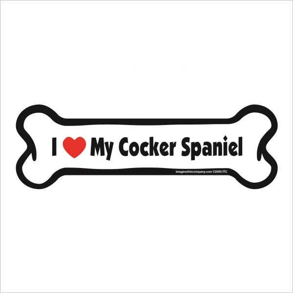 cocker spaniel bone magnet