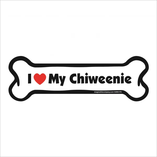 chiweenie bone magnet
