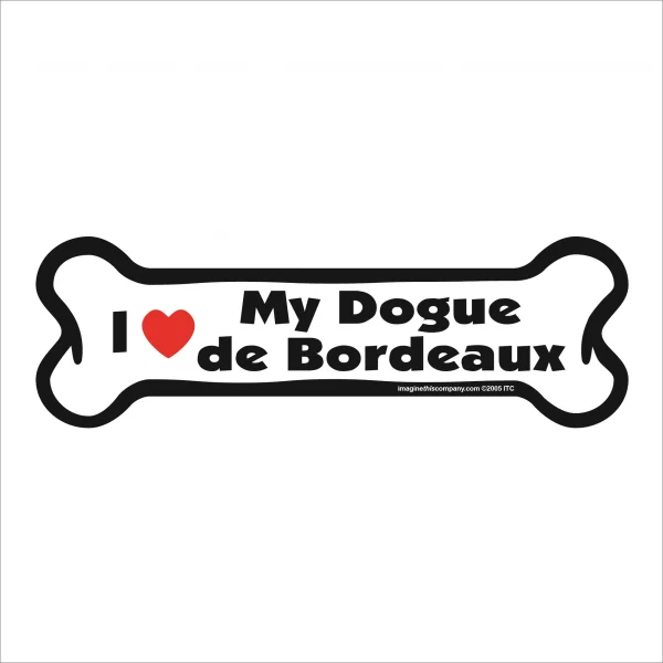 Dogue de Bordeaux bone magnet
