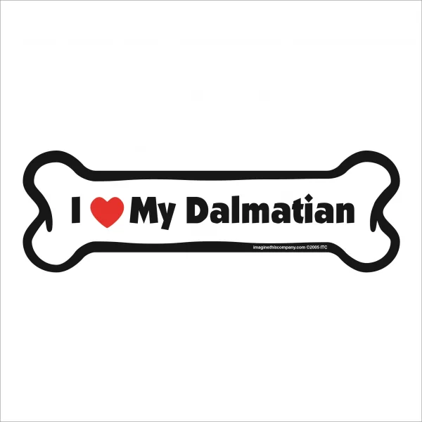 dalmation bone magnet