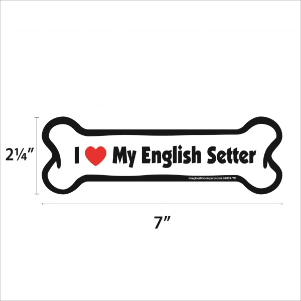 English Setter Bone Magnet - Image 2