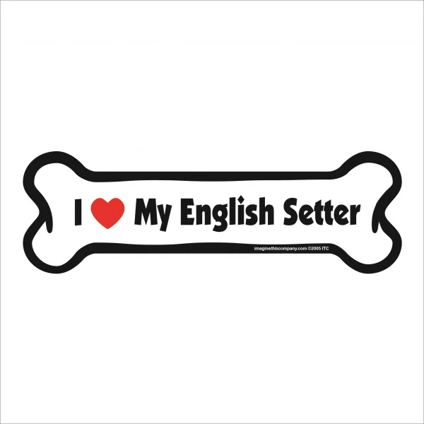english setter bone magnet