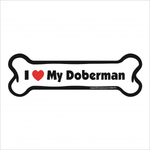 doberman bone magnet
