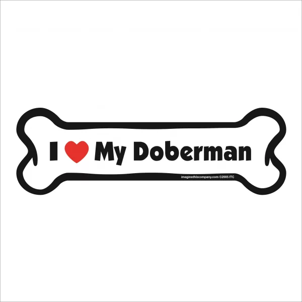 doberman bone magnet