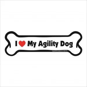 agility dog bone magnet