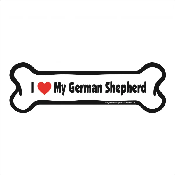 german shepherd bone magnet