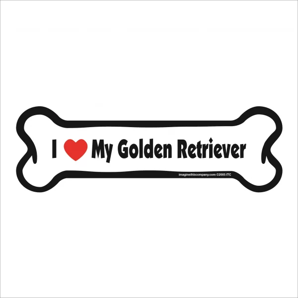 golden retriever bone magnet 
