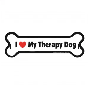 therapy dog bone magnet