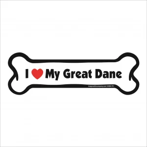 great dane bone magnet