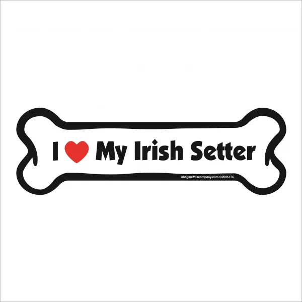 irish setter bone magnet