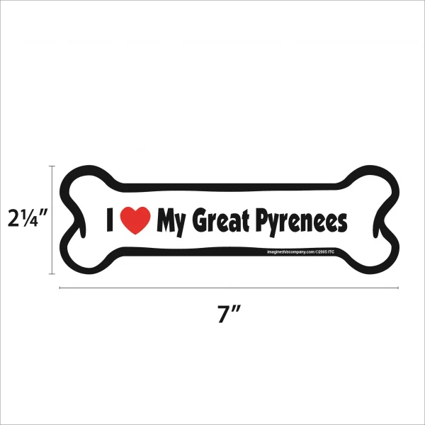 Great Pyrenees Bone Magnet - Image 2