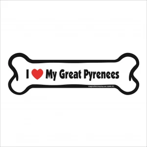 great pyranees bone magnet