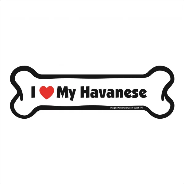 havanese bone magnet