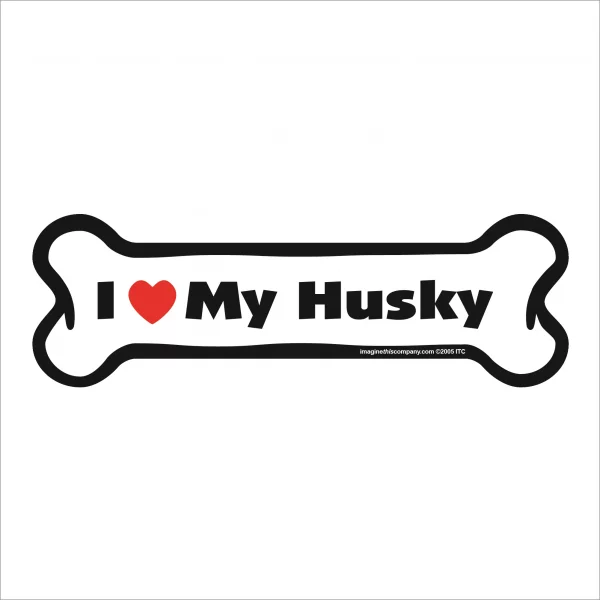 husky bone magnet